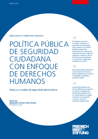Política pública de seguridad ciudadana con enfoque de derechos humanos